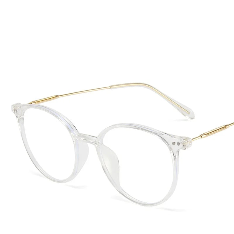 Unisex Round Anti-Blue Light Glasses – Computer Frame