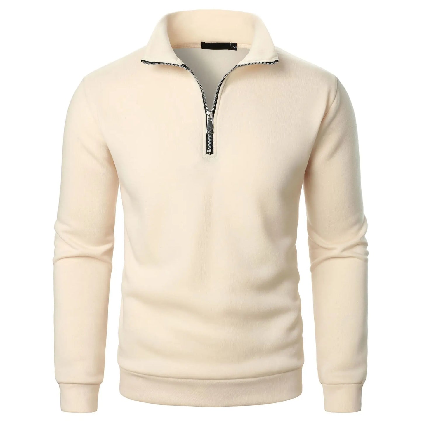 Men’s High Neck Half Zipper Sweatshirt