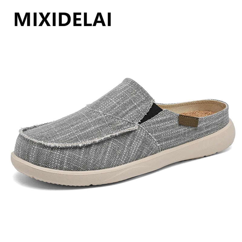 Men’s Summer Canvas Loafers – Lightweight Breathable Slip-On Shoes
