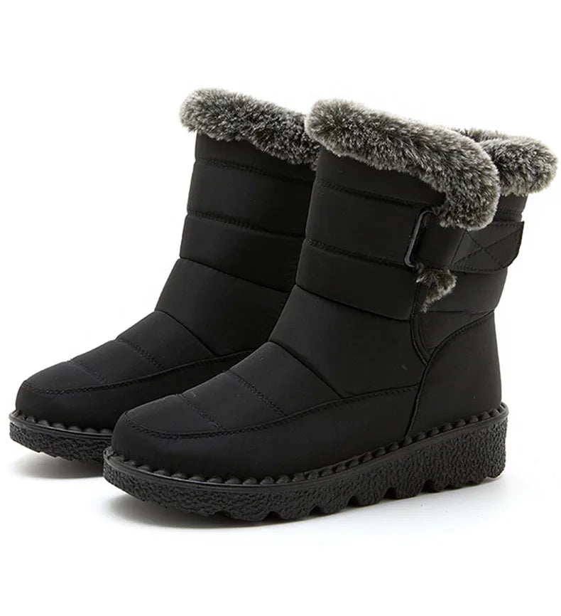 Stylish Women's Winter Boots - Waterproof, Warm
