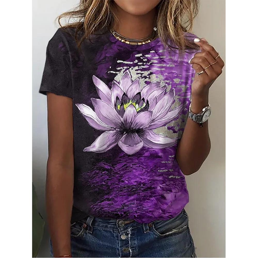 Oversized O-Neck Summer Fashion Top