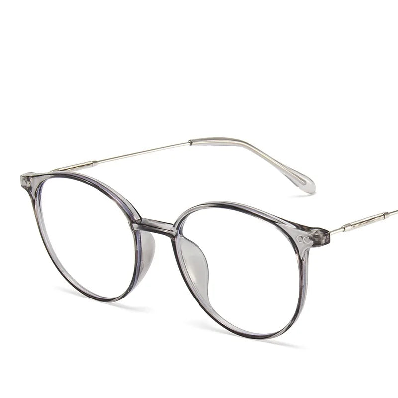 Unisex Round Anti-Blue Light Glasses – Computer Frame
