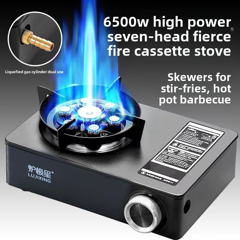 Portable Cassette Gas Stove for Outdoor Camping with Magnetic Ignition