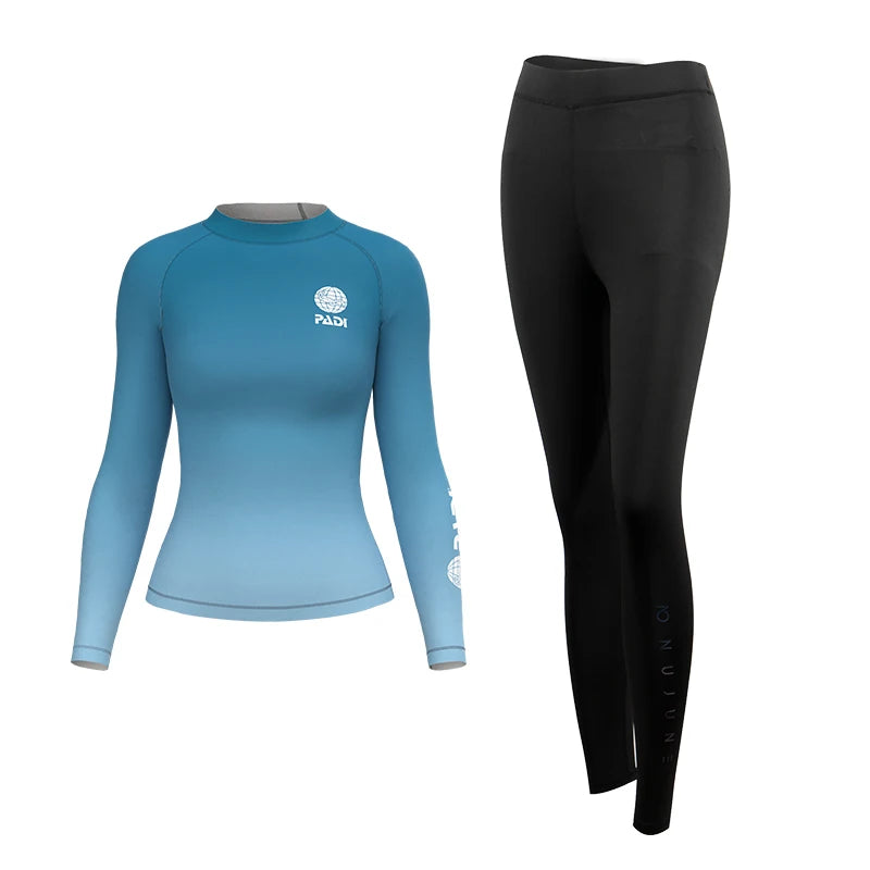 Custom Printed Long Sleeve Rash Guard for Men and Women Surfing Swimwear