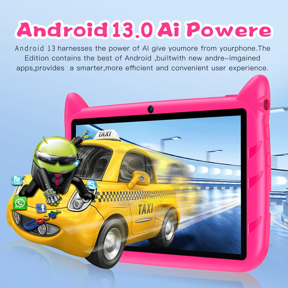 BDF 7-Inch Kids Tablet - Android 13, 4GB RAM, 64GB Storage