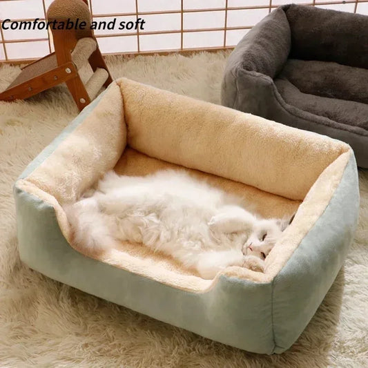 Soft Pet Bed Cushion for Cats and Small Dogs – Warm & Washable