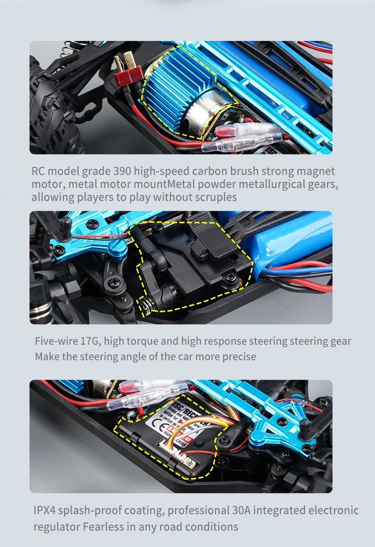 1:16 High-Speed 4WD RC Car - 70KM/H or 50KM/H