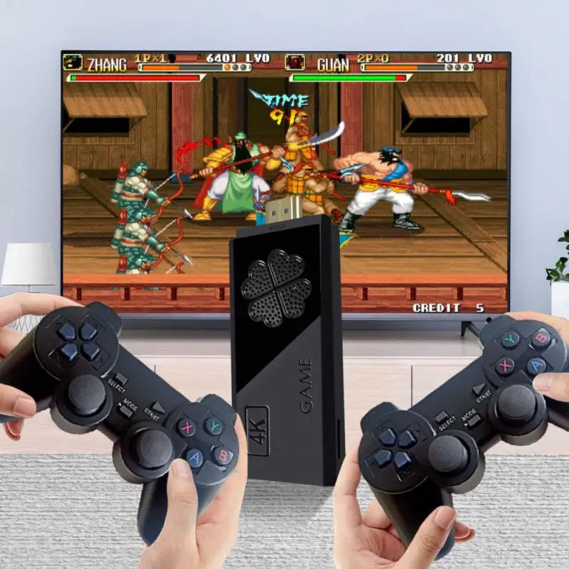 Upgraded M8II 4K Game Console - 10000+ Games, 32GB/64GB, 2 Wireless Controllers