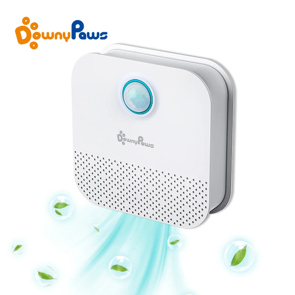 DownyPaws Smart Cat Litter Deodorizer 4000mAh Odor Purifier for Pet Toilet
