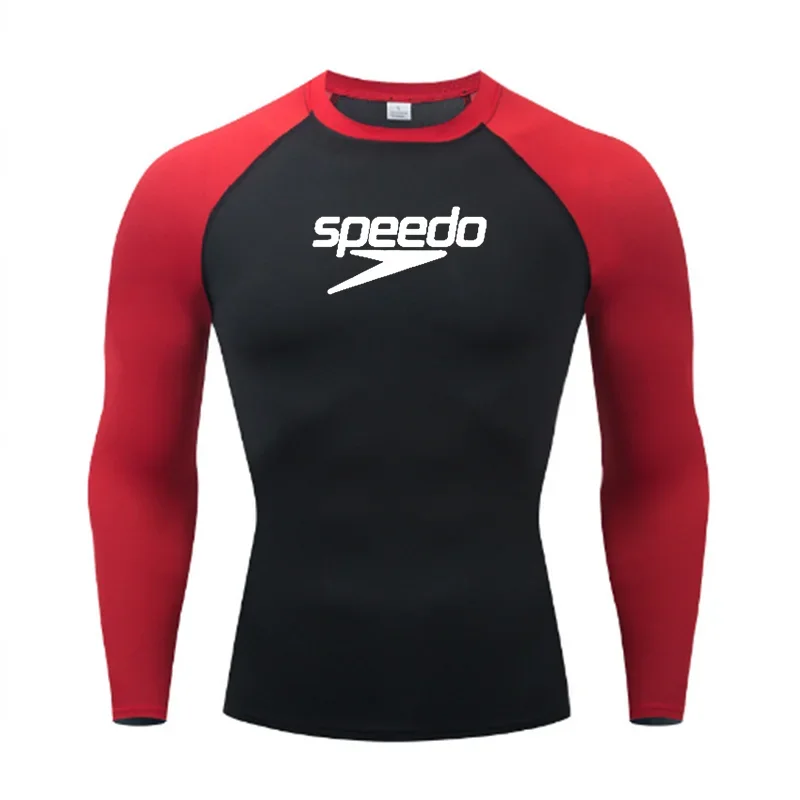 Men's UV Protection Surf Rash Guard Diving Suit Short Sleeve Swimwear