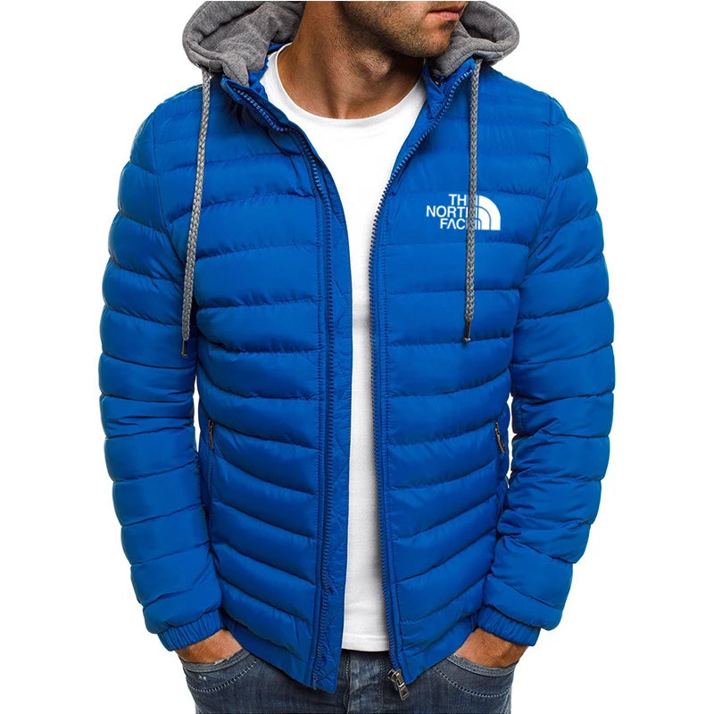 Windproof Hooded Men's Jacket - Warm & Stylish