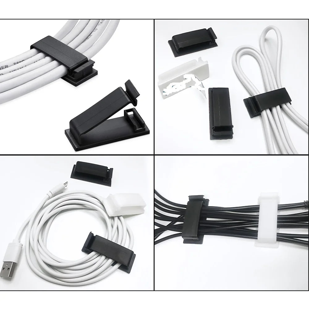 163-Piece Cable Organizer Kit – Home & Office Wire Management Set