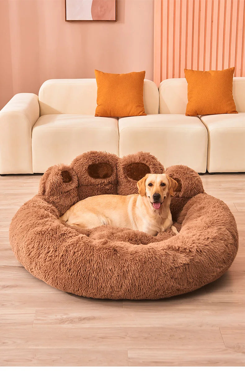 Fluffy Plush Dog Bed – Soft & Cozy Cushion for Large & Small Pets