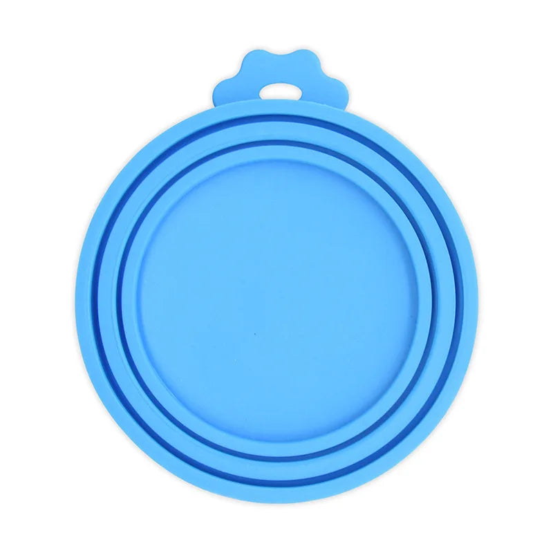 Reusable Pet Food Can Cover and Spoon Set for Dogs and Cats