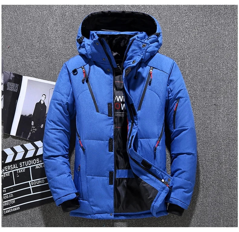 Winter Fashion Thicken Men Parkas Coats with Hood