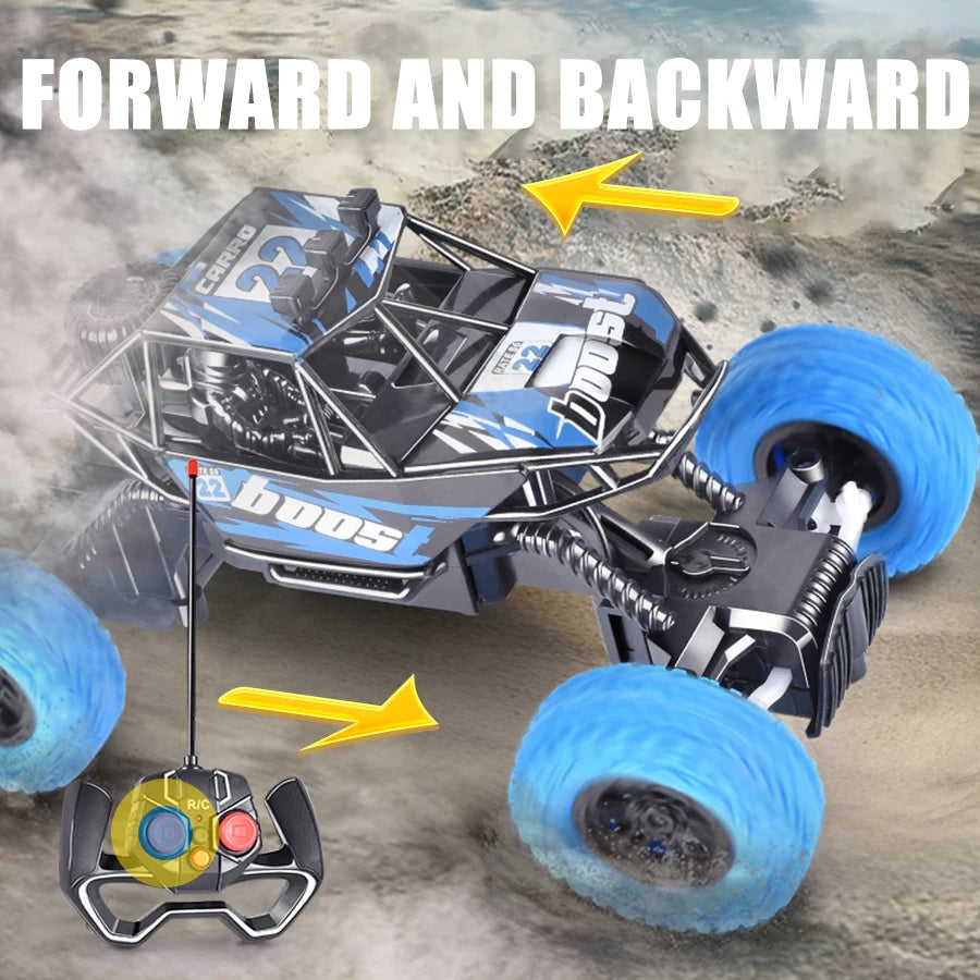 Colorful Flashing Lights Remote Control Car - Superior Deals