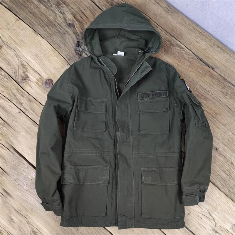 US Military Fleece Tactical Windbreaker Jacket