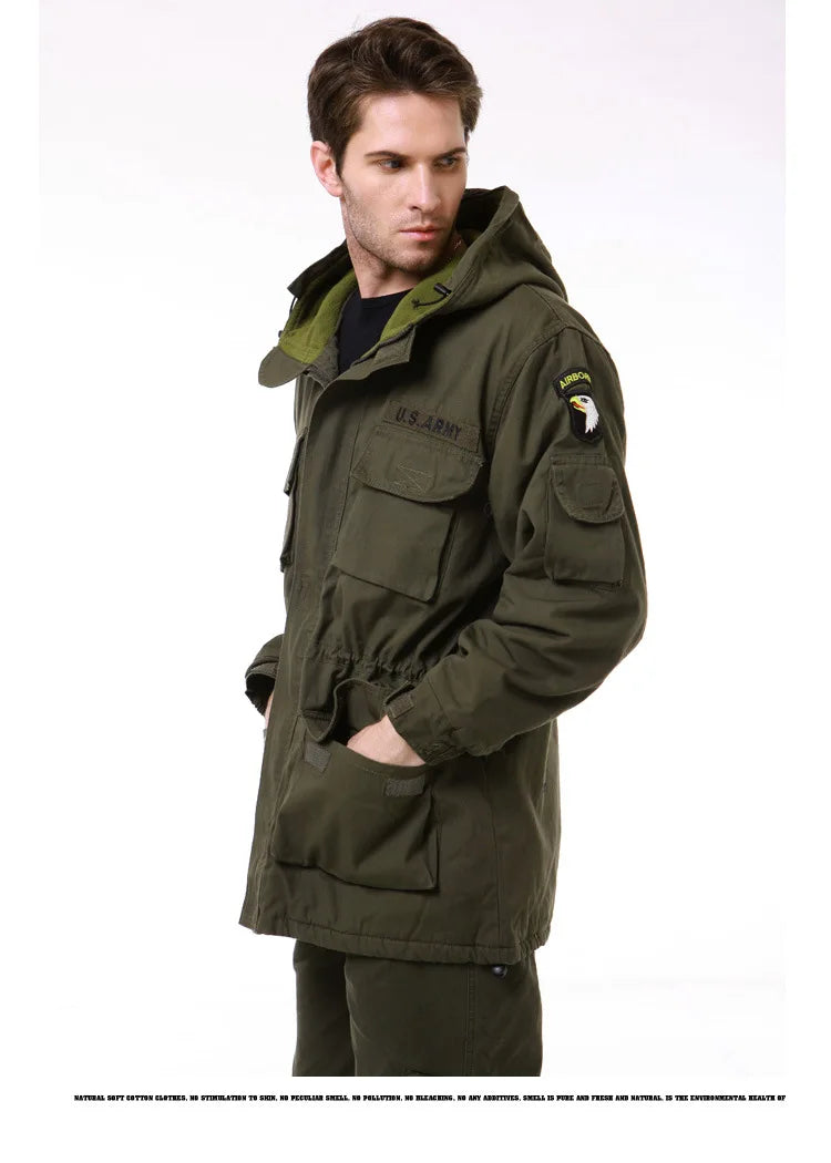 US Military Fleece Tactical Windbreaker Jacket