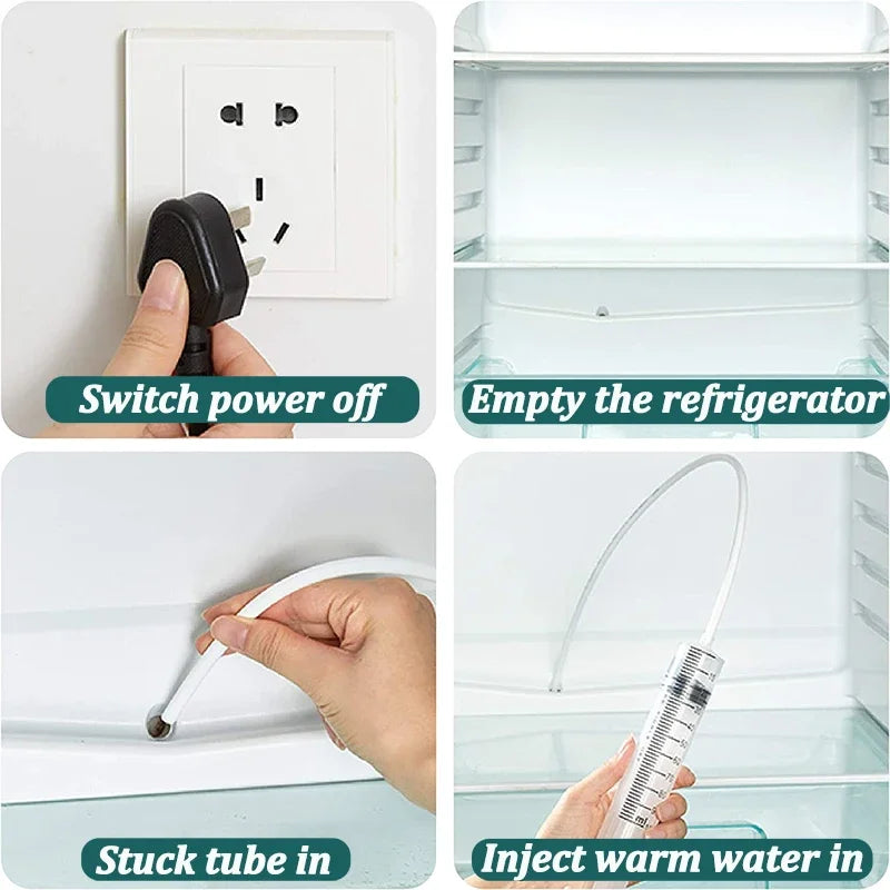 5/6 Set Refrigerator Drain Hole Cleaner Brush Tool for Clog Removal