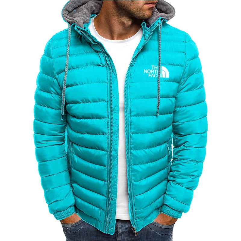 Windproof Hooded Men's Jacket - Warm & Stylish