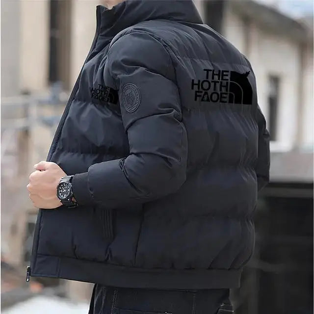 Padded Cotton Jacket with Tiger Head Logo