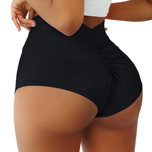 High Waist Swim Bottoms for Women Solid Color High Cut Briefs