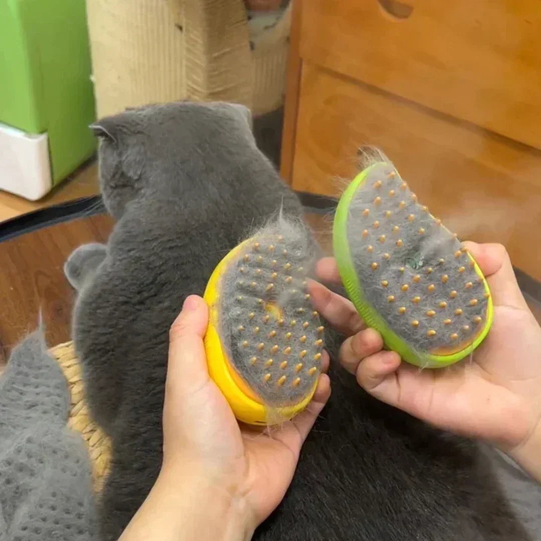 3-in-1 Electric Pet Grooming Brush | Massage, De-Shed & Steam Spray
