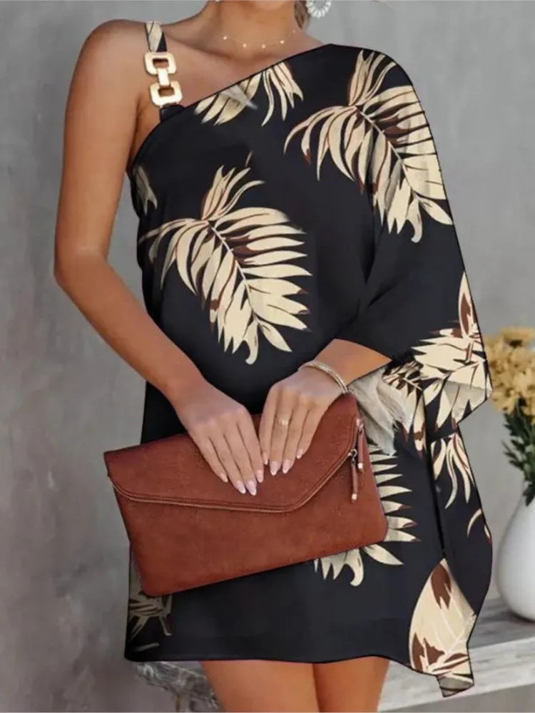 Elegant Summer Print Dress for Women
