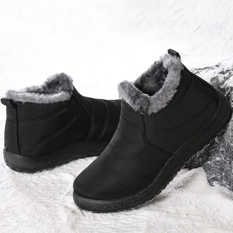Warm Slip-On Winter Combat Snow Boots