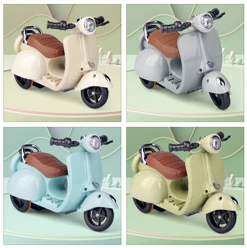 Labubu Mini Electric Motorcycle with Lights & Music – Doll Accessory Gift