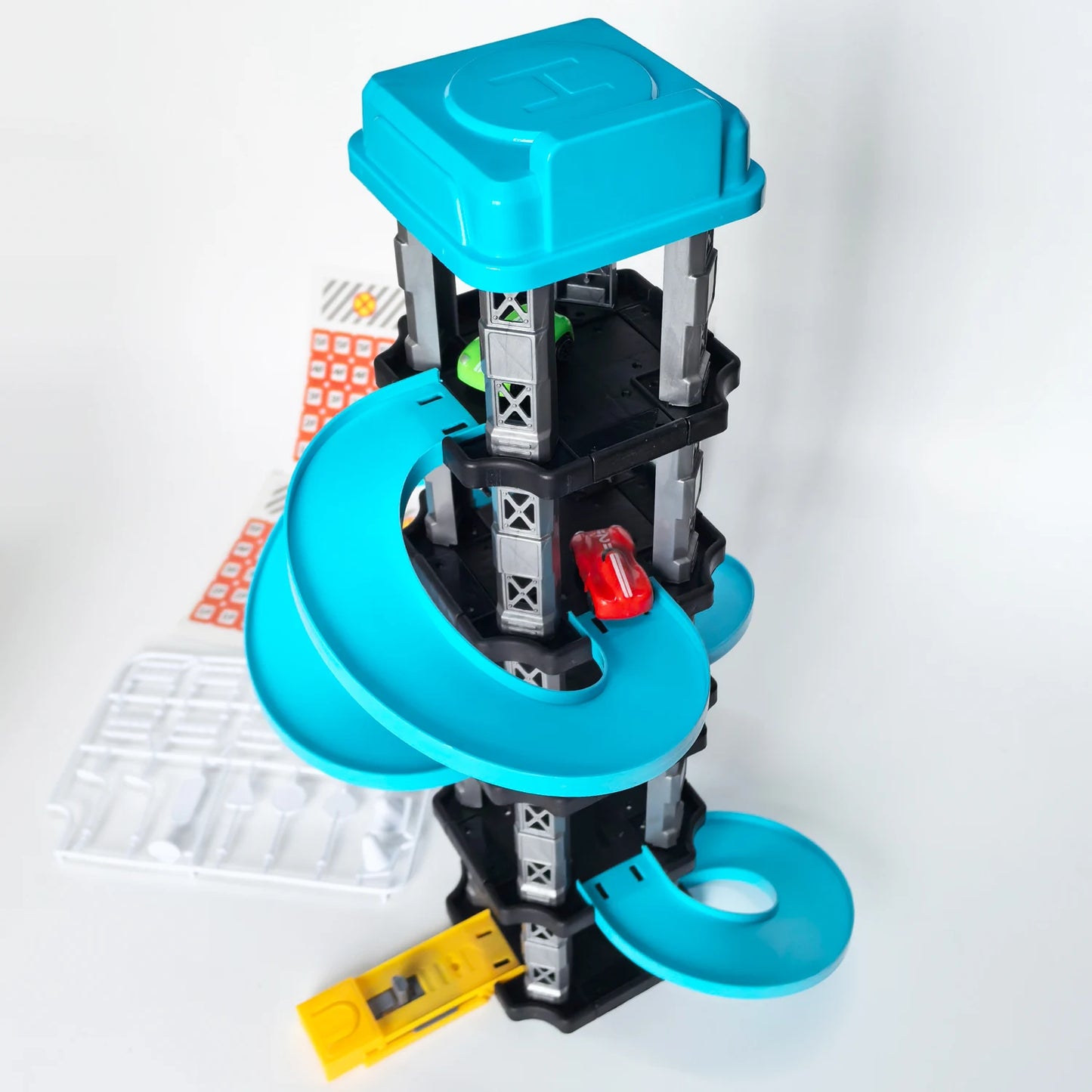 DIY Assembled City Winding Roads Racing Car Garage Toy