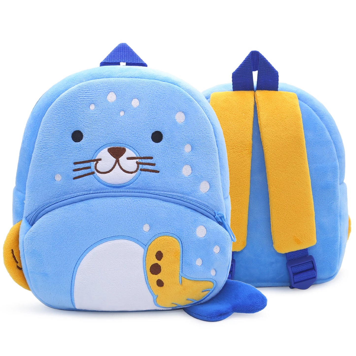 Cute Cartoon Animal Plush Backpack for Kindergarten Kids