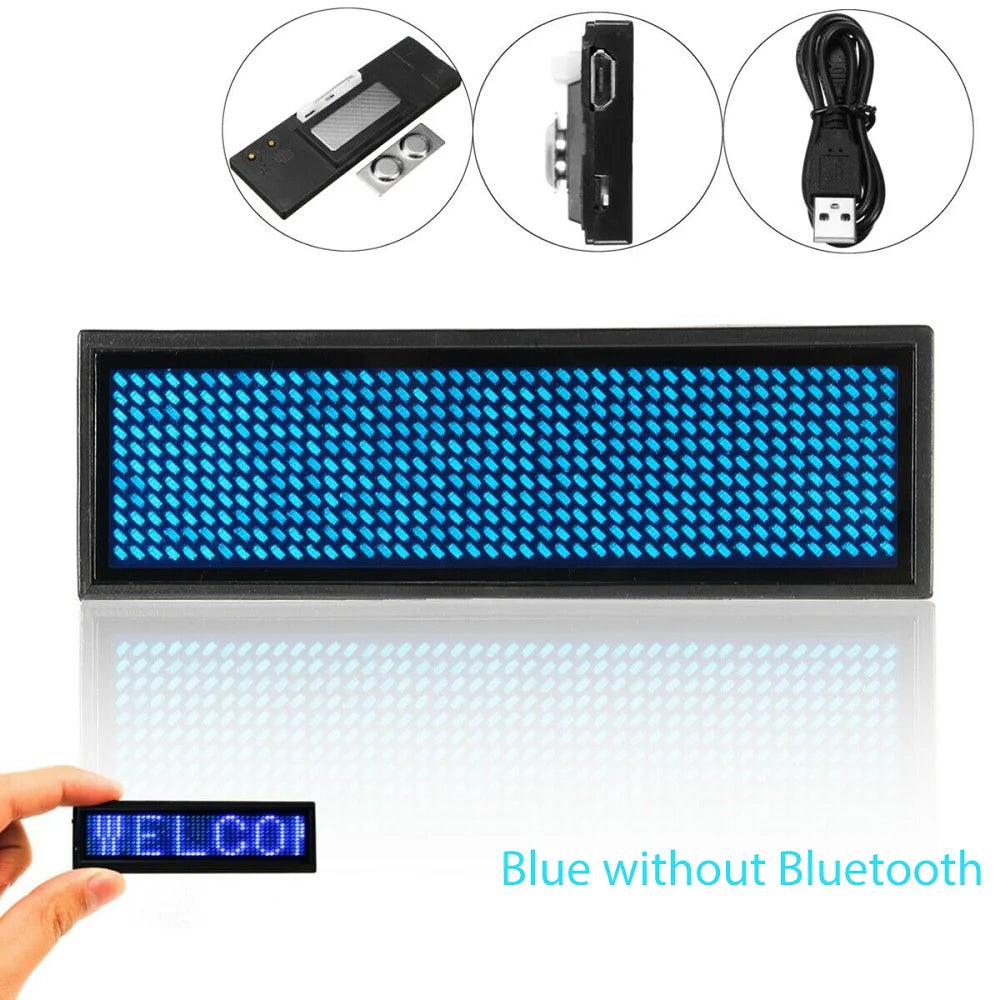 Bluetooth LED Name Badge – Programmable Scrolling Message Display