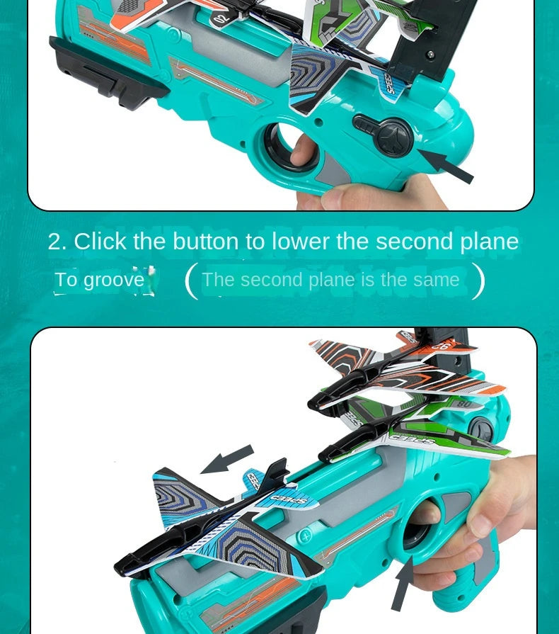 Foam Airplane Launcher – Fun Outdoor Flying Toy for Kids