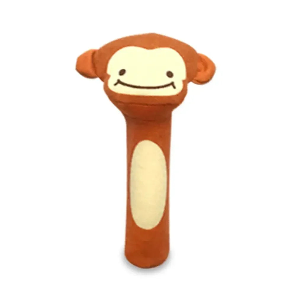 Cartoon Animal Hand Bell Rattle - Soft Plush Baby Rattle Toy