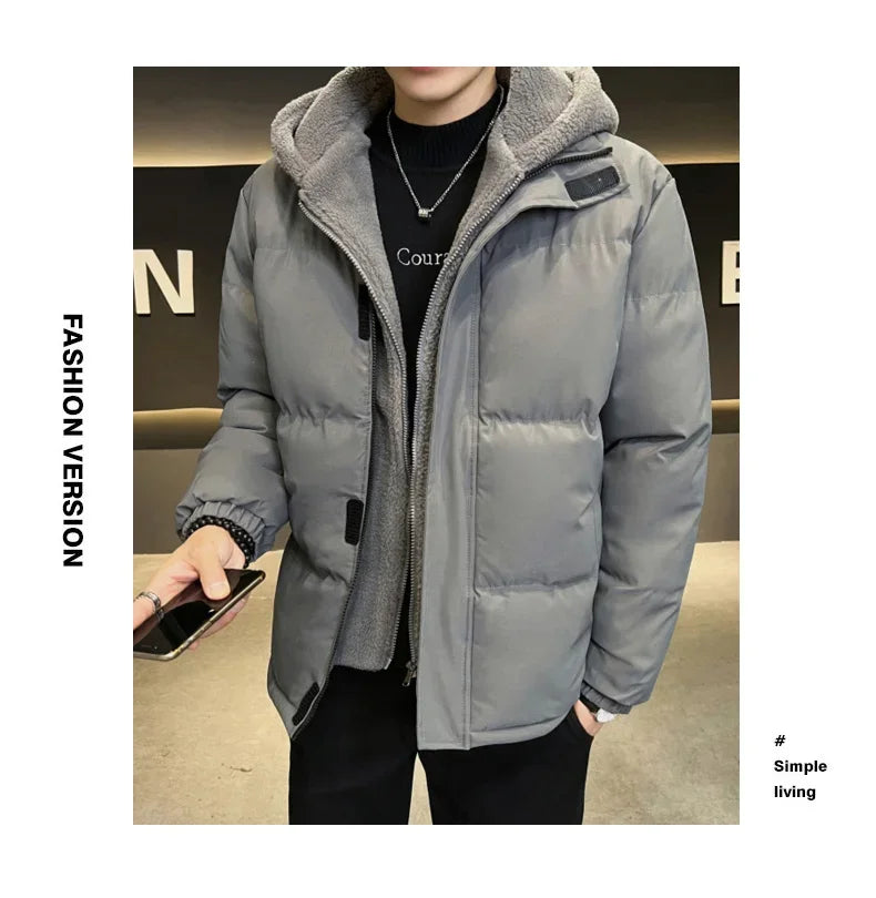 TFETTERS Autumn Winter Zip-up Hooded Parka Jacket