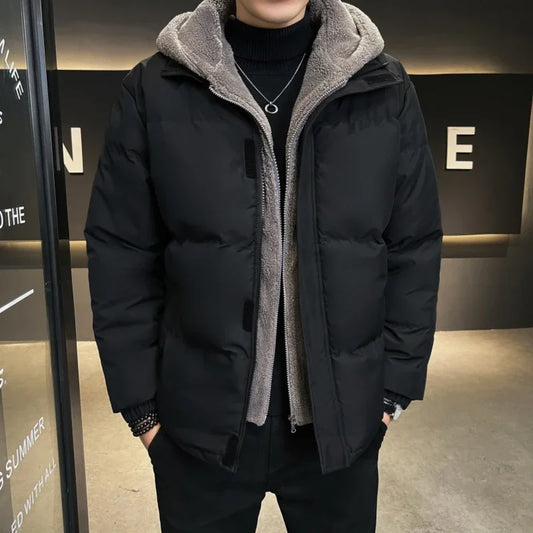 TFETTERS Autumn Winter Zip-up Hooded Parka Jacket