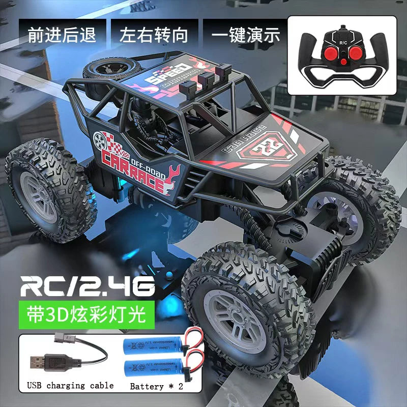Colorful Flashing Lights Remote Control Car - Superior Deals