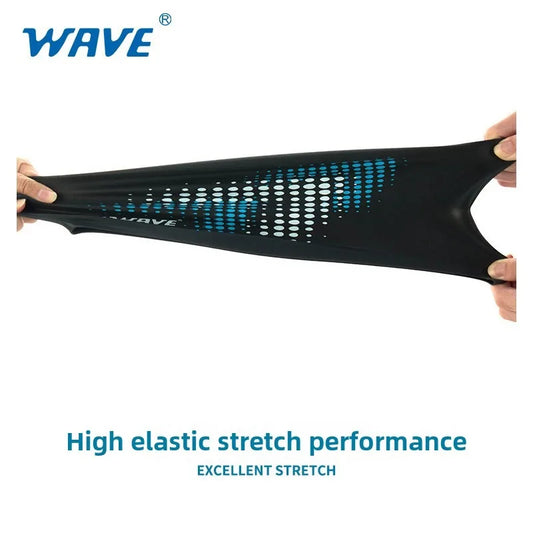 Waterproof Silicone Swim Cap for Men and Women with Printed Design