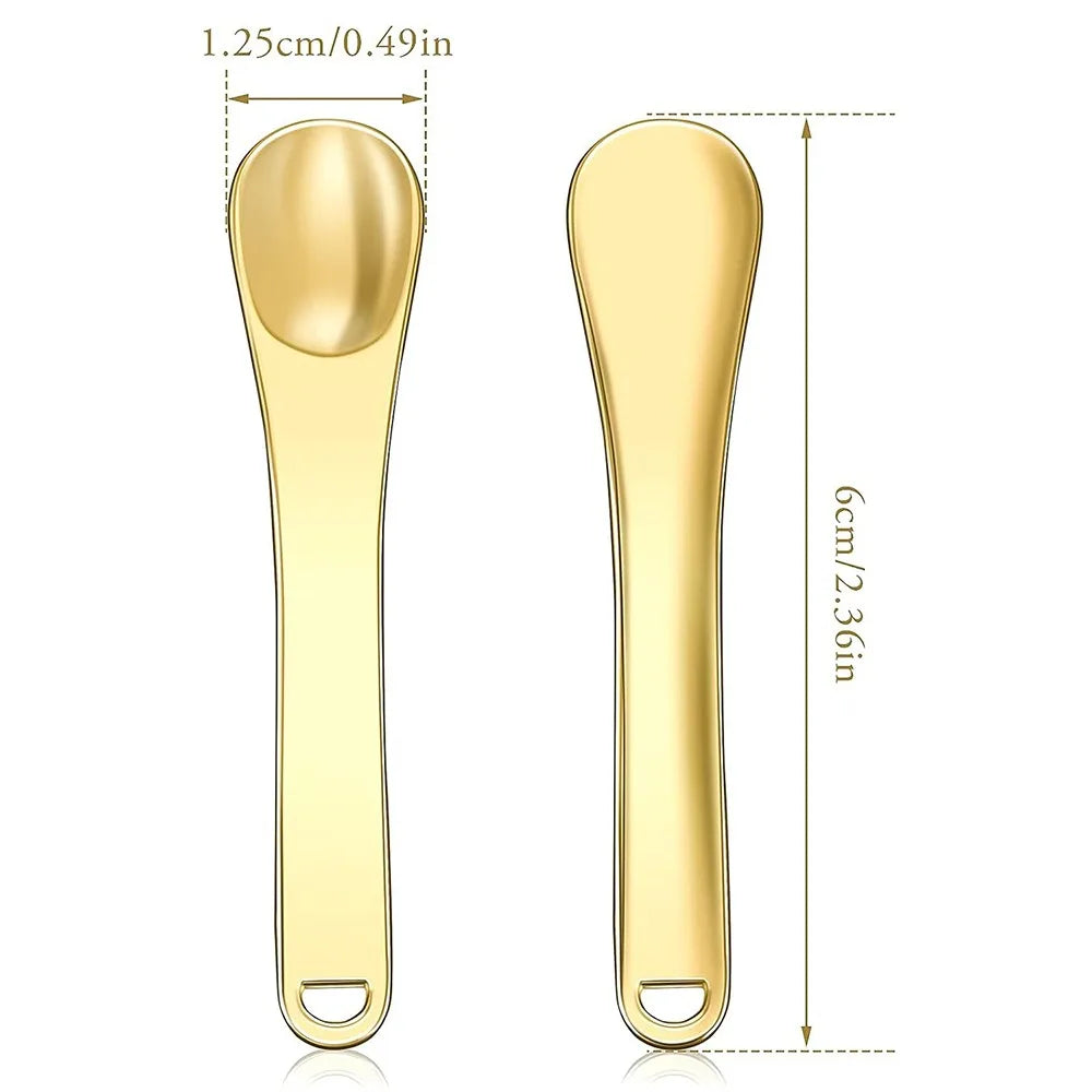 Mini Metal Makeup Spatula & Eye Cream Massage Stick