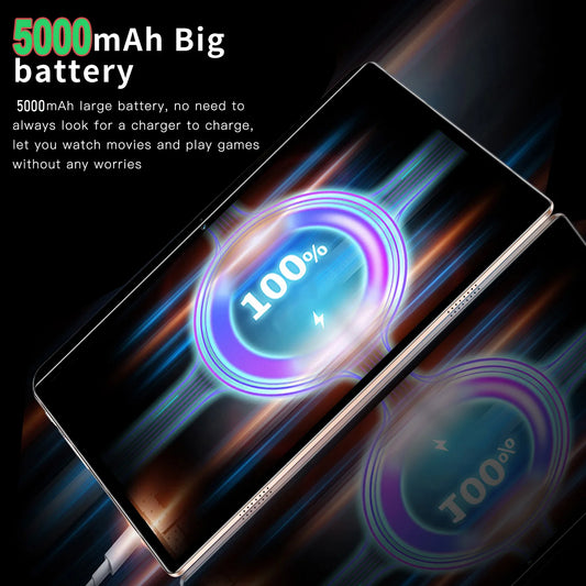 BDF 10.1-Inch Tablet - Android 11, 8GB RAM, 64GB Storage
