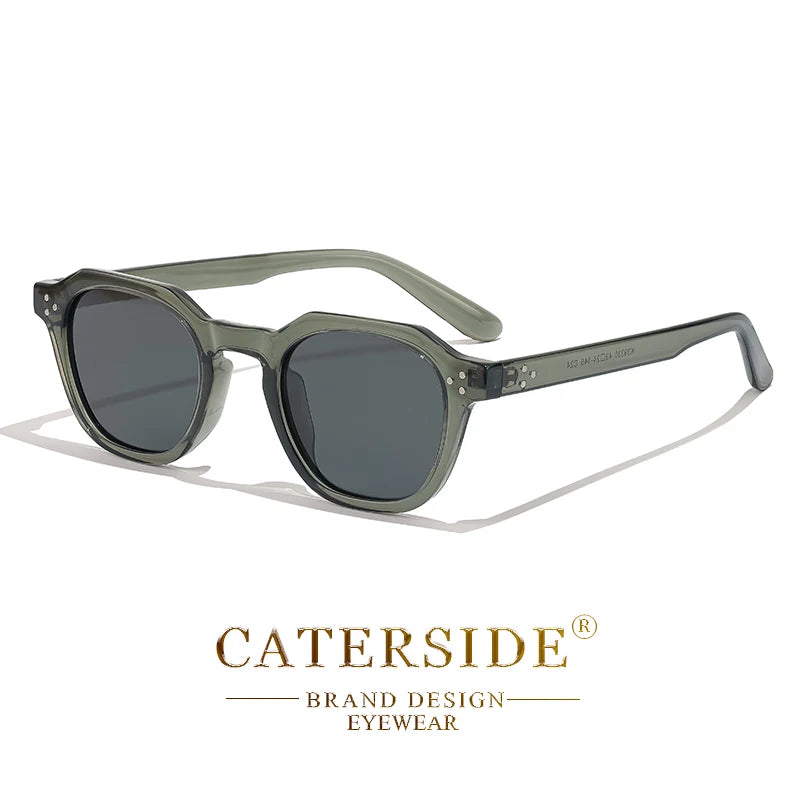 Retro Polarized Sunglasses for Men and Women with Ultralight TR90 Frame