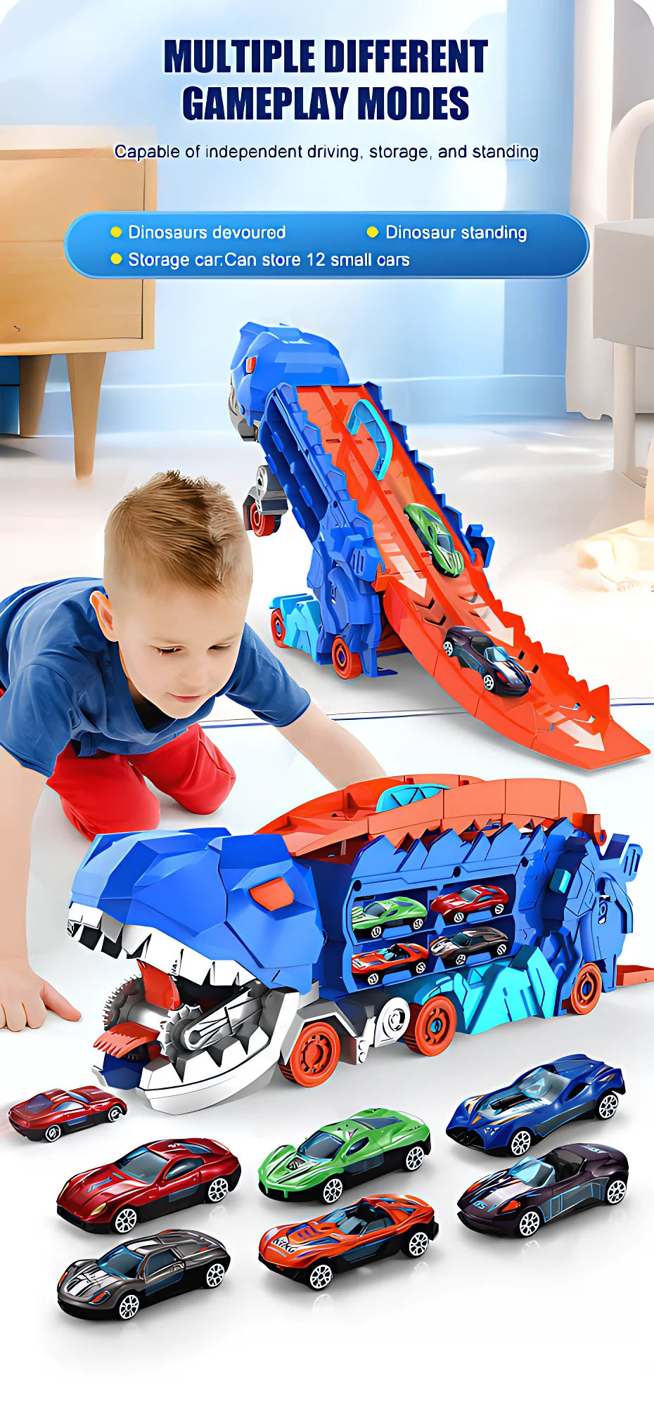 Dinosaur Transporter Truck Toys