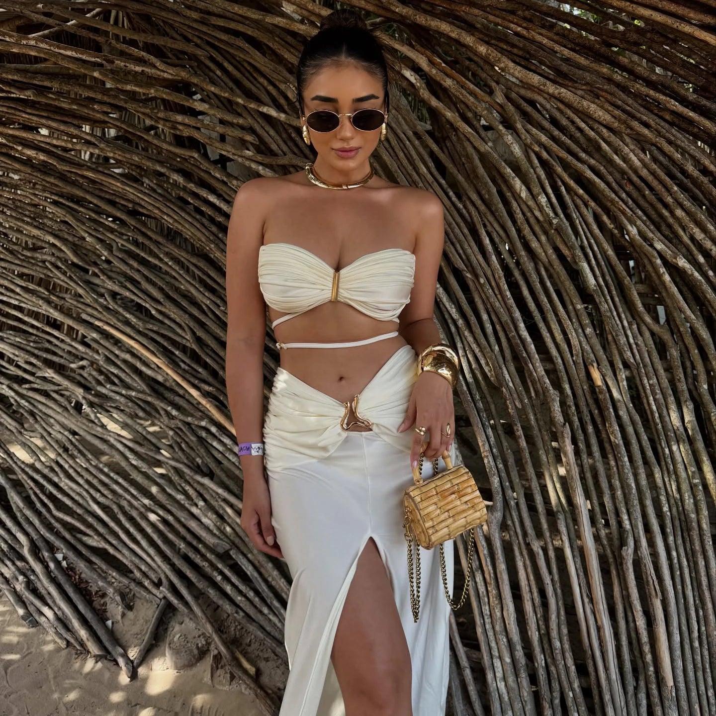 Luxury Star Bikini Set with Cover-Up – Sexy Brazilian-Inspired Swimwear