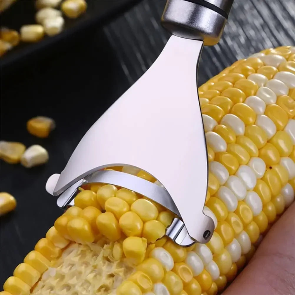 Stainless Steel Corn Peeler - Serrated Corn Stripper Cutter