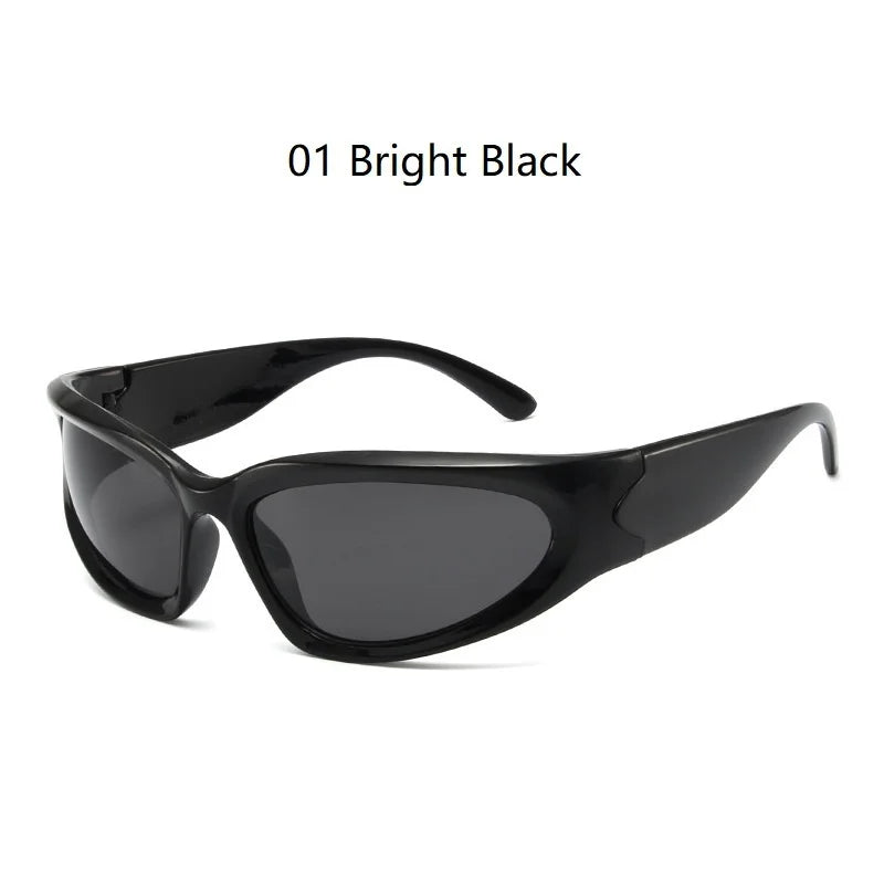 Y2K Punk Sports Sunglasses for Men and Women UV400 Vintage Eyewear