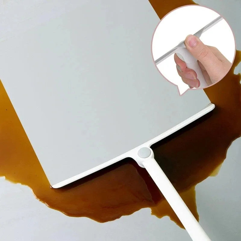T-Shaped Rotating Window Glass Scraper for Home Cleaning Non-Scratch Tool