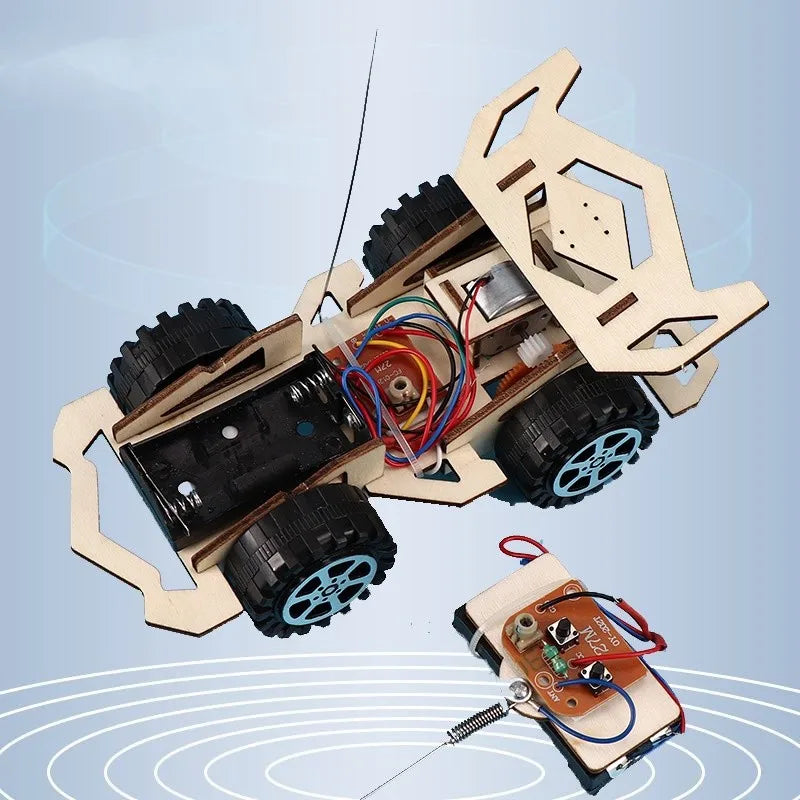 Kids Remote Control Electric Wooden Racing Toys