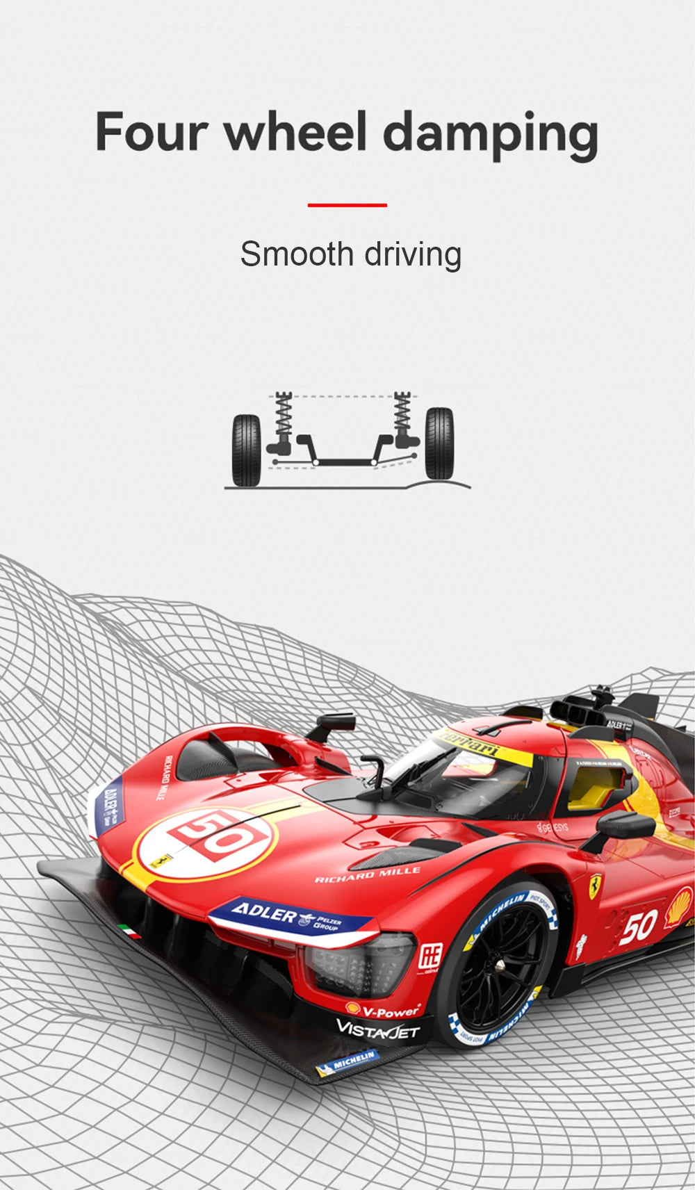 1/14 Ferrari 499P #50 2024 Champion RC Car