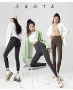 High-Waist Seamless Fleece Warm Leggings for Women